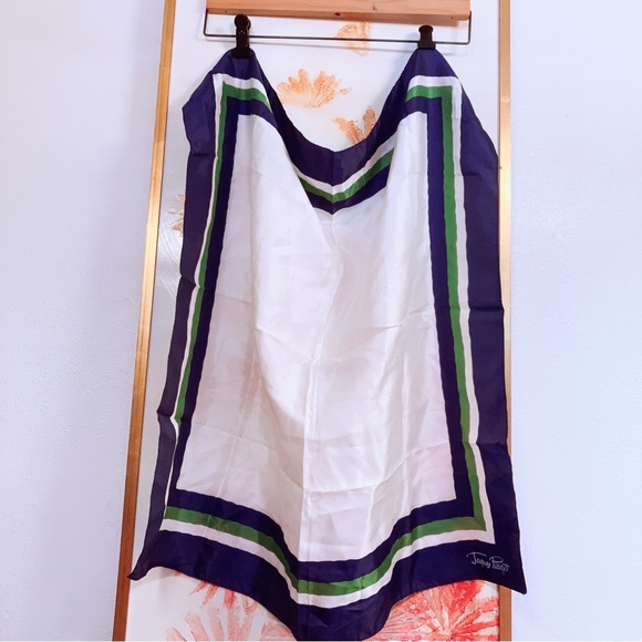 Vintage Designer Jaques Piaget Italian Scarf Luxury Monaco Fashion Style - Picture 2 of 4